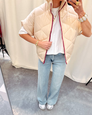 CHAMPAGNE ZIP JACKET - By Lenz
