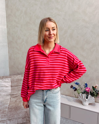 SUMMERLINE POLO - RED/PINK - By Lenz