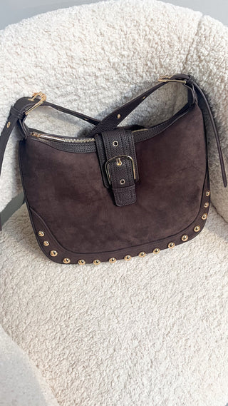 CHESTNUT BUCKLE BAG - BROWN