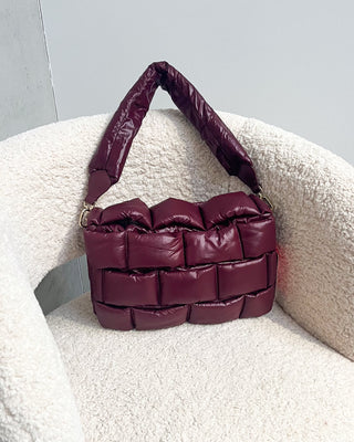 POLLY PUFF BAG - BURGUNDY - By Lenz