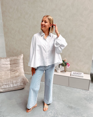 LUMIÈRE STRIPE SHIRT - WHITE - By Lenz