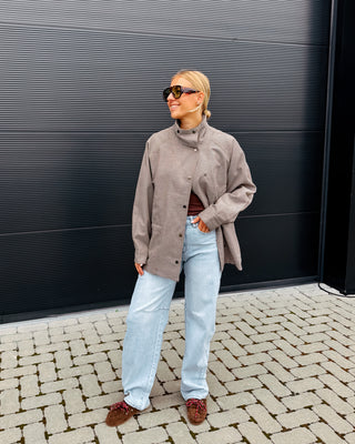 GAIA CHECKED TRENCH JACKET