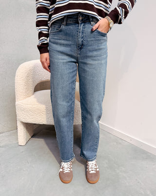 ELSA MOM JEANS - BLUE