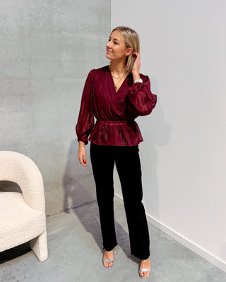 TWINKLE TOP - BURGUNDY