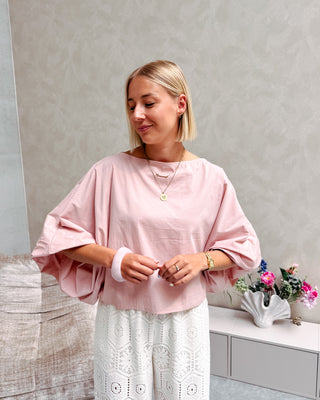 JULIETTE BLOUSE - BLUSH PINK - By Lenz