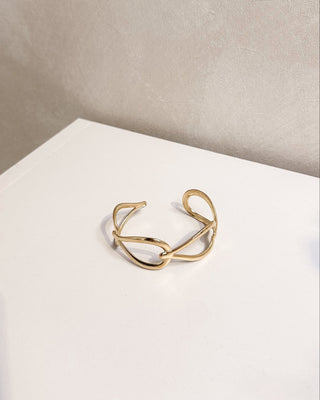 CUT-OUT BANGLE - GOLD - By Lenz