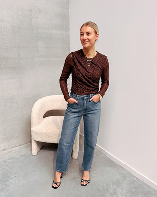 ROSALIE LACE BODY - BROWN