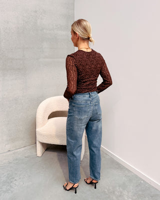 ROSALIE LACE BODY - BROWN