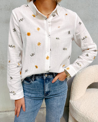 EMBROIDERY FLOWER BLOUSE - By Lenz