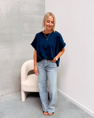 NOVI BASIC TEE - DARK BLUE - By Lenz