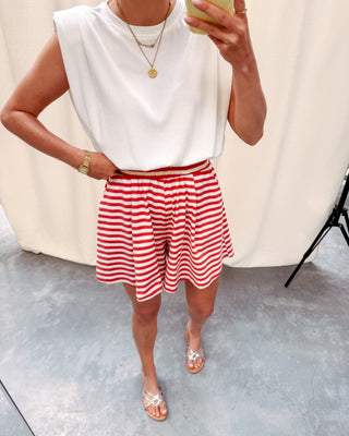 TUSCANY STRIPE SHORTS - By Lenz