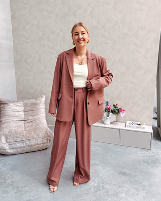 ROMANIE CHESTNUT BLAZER - By Lenz
