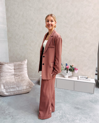 ROMANIE CHESTNUT TROUSERS - By Lenz