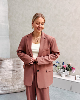 ROMANIE CHESTNUT BLAZER - By Lenz
