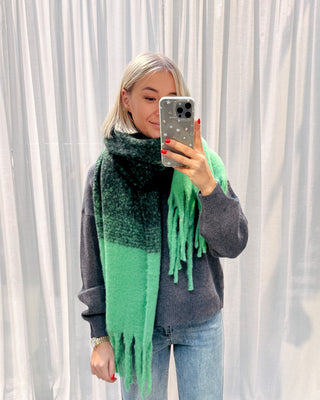 COLORFUL SCARF - GREEN