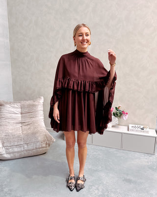 MOCHA ELEGANCE DRESS - By Lenz