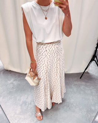 CAPPUCCINO DOT SKIRT - By Lenz