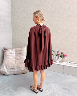 MOCHA ELEGANCE DRESS - By Lenz