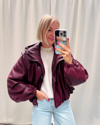 BONNIE JACKET - BURGUNDY