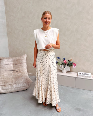 CAPPUCCINO DOT SKIRT - By Lenz