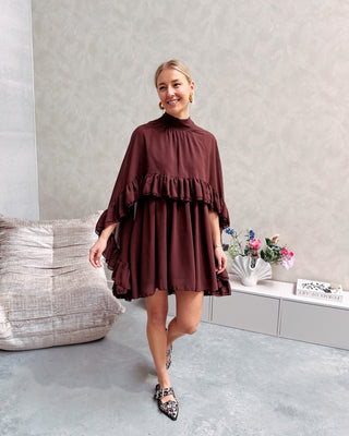 MOCHA ELEGANCE DRESS - By Lenz