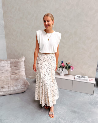 CAPPUCCINO DOT SKIRT - By Lenz