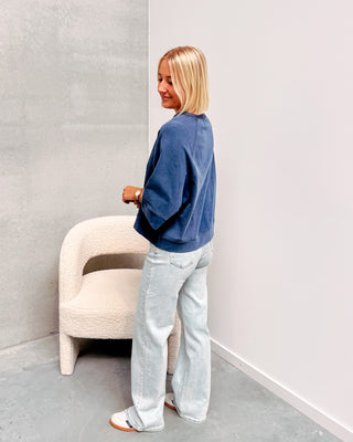 TAHNEE SWEATER TEE - DARK BLUE - By Lenz