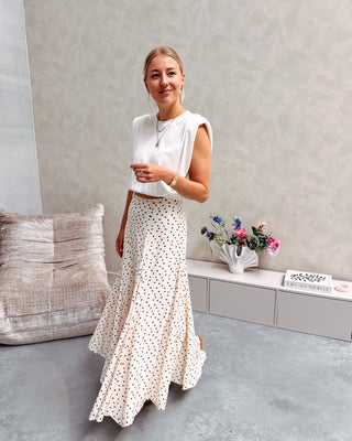 CAPPUCCINO DOT SKIRT - By Lenz