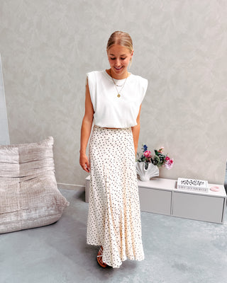 CAPPUCCINO DOT SKIRT - By Lenz