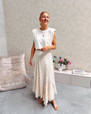 CAPPUCCINO DOT SKIRT - By Lenz