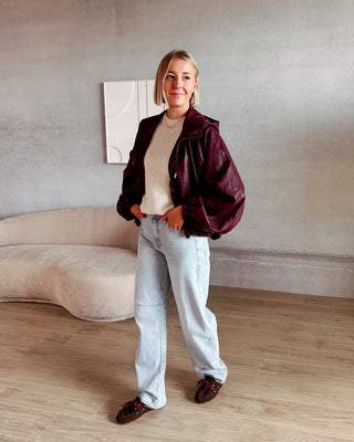 BONNIE JACKET - BURGUNDY