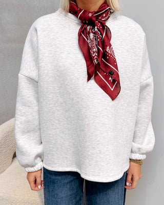 PETIT SCARF - BURGUNDY/WHITE