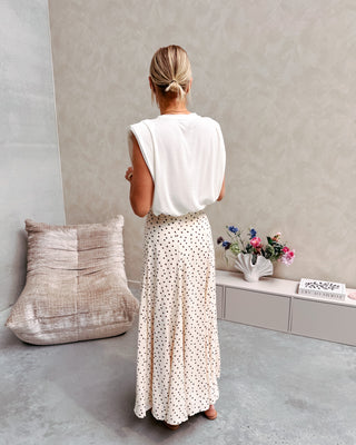 CAPPUCCINO DOT SKIRT - By Lenz