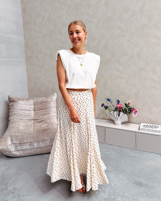 CAPPUCCINO DOT SKIRT - By Lenz