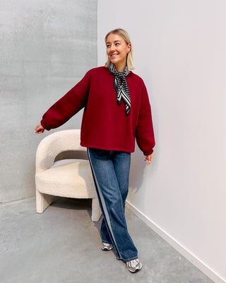 BISOU SWEATER - BURGUNDY