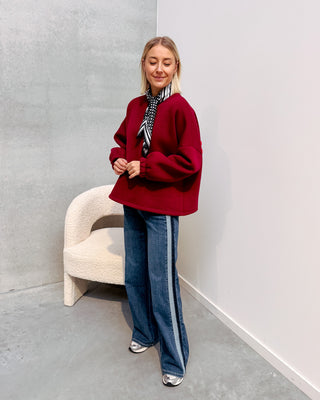 BISOU SWEATER - BURGUNDY