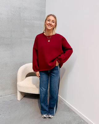 BISOU SWEATER - BURGUNDY