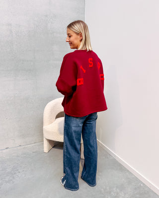 BISOU SWEATER - BURGUNDY
