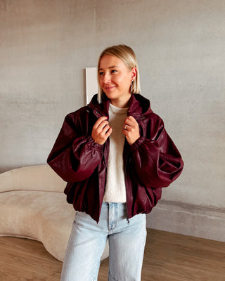 BONNIE JACKET - BURGUNDY
