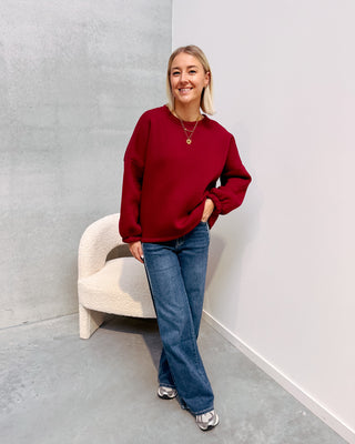BISOU SWEATER - BURGUNDY