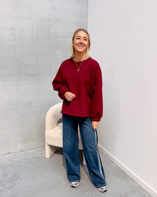 BISOU SWEATER - BURGUNDY