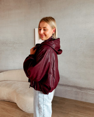 BONNIE JACKET - BURGUNDY