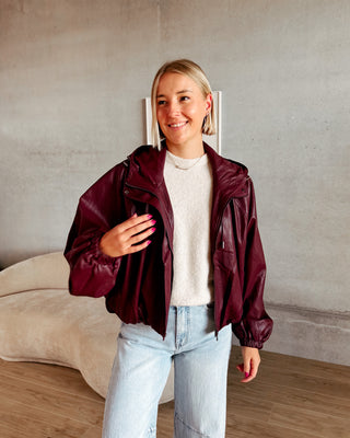 BONNIE JACKET - BURGUNDY