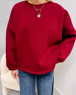BISOU SWEATER - BURGUNDY
