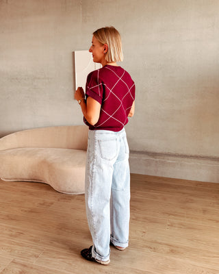 BELLA BOW KNIT TEE