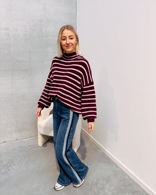 COLETTE KNIT - ROSE/BURGUNDY