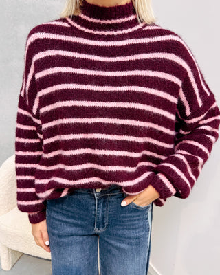 COLETTE KNIT - ROSE/BURGUNDY