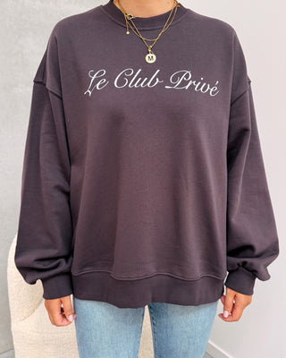 LE CLUB PRIVÉ SWEATER - DARK BROWN - By Lenz