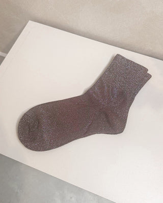 GLITTER SOCKS - BROWN - By Lenz