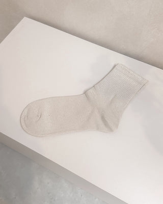 GLITTER SOCKS - BEIGE - By Lenz